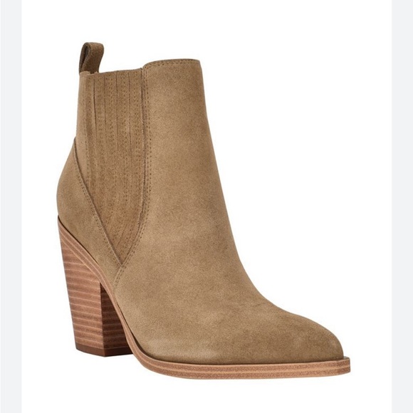 Suede Ankle bootie - 3.74” heel - Picture 1 of 13